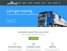 Tablet Screenshot of mytrucking.com